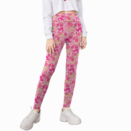 Fruitimals - Raspberry Foxes - Kid's Leggings