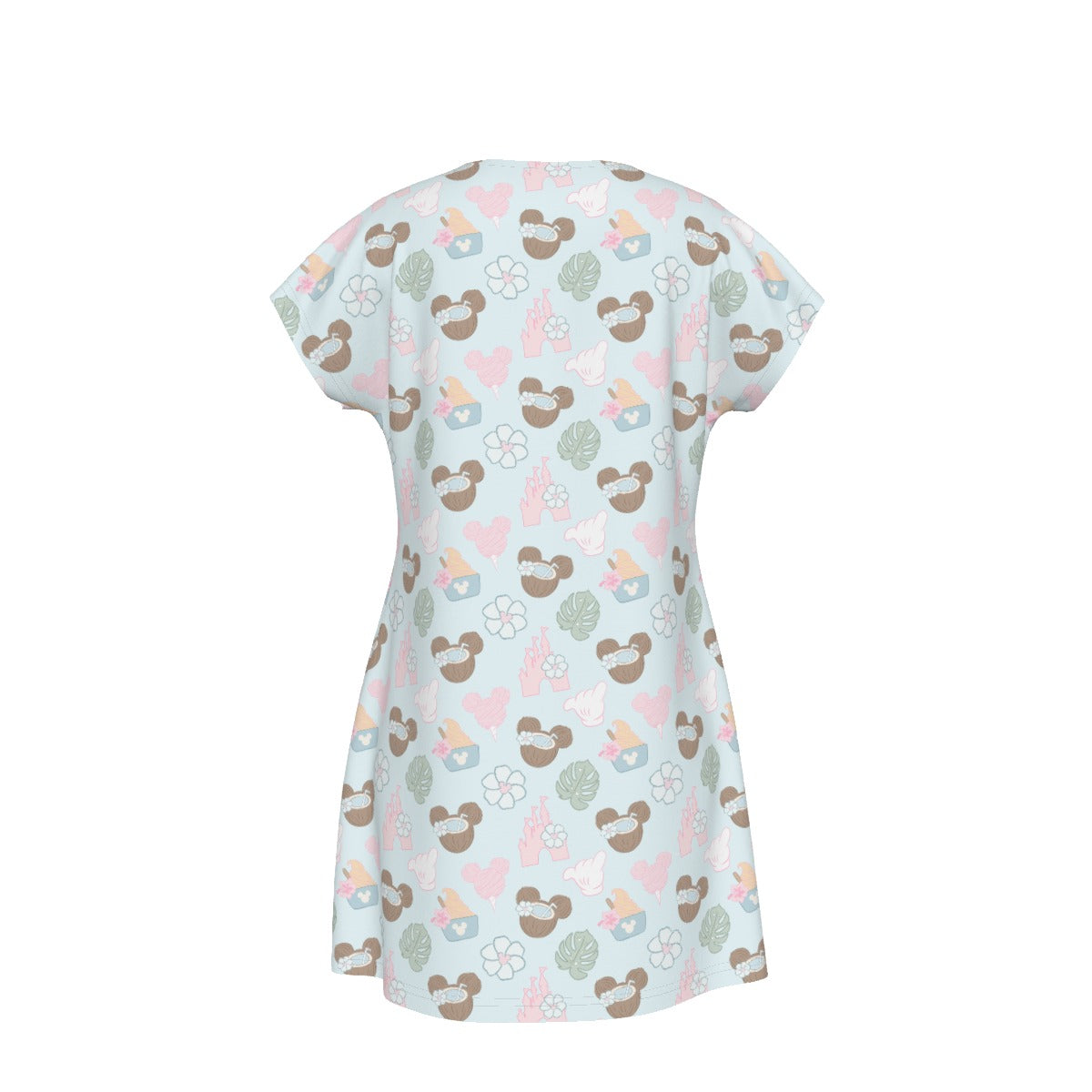 Pastel Island Treats - Women's T-Shirt Dress