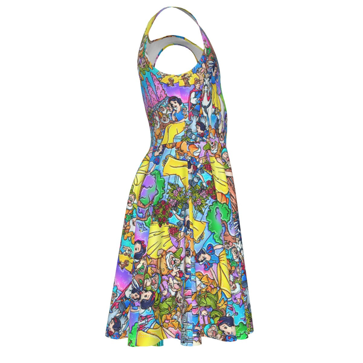 Fairest Princess Storybook Scenes - Kid's Sleeveless Skater Dress