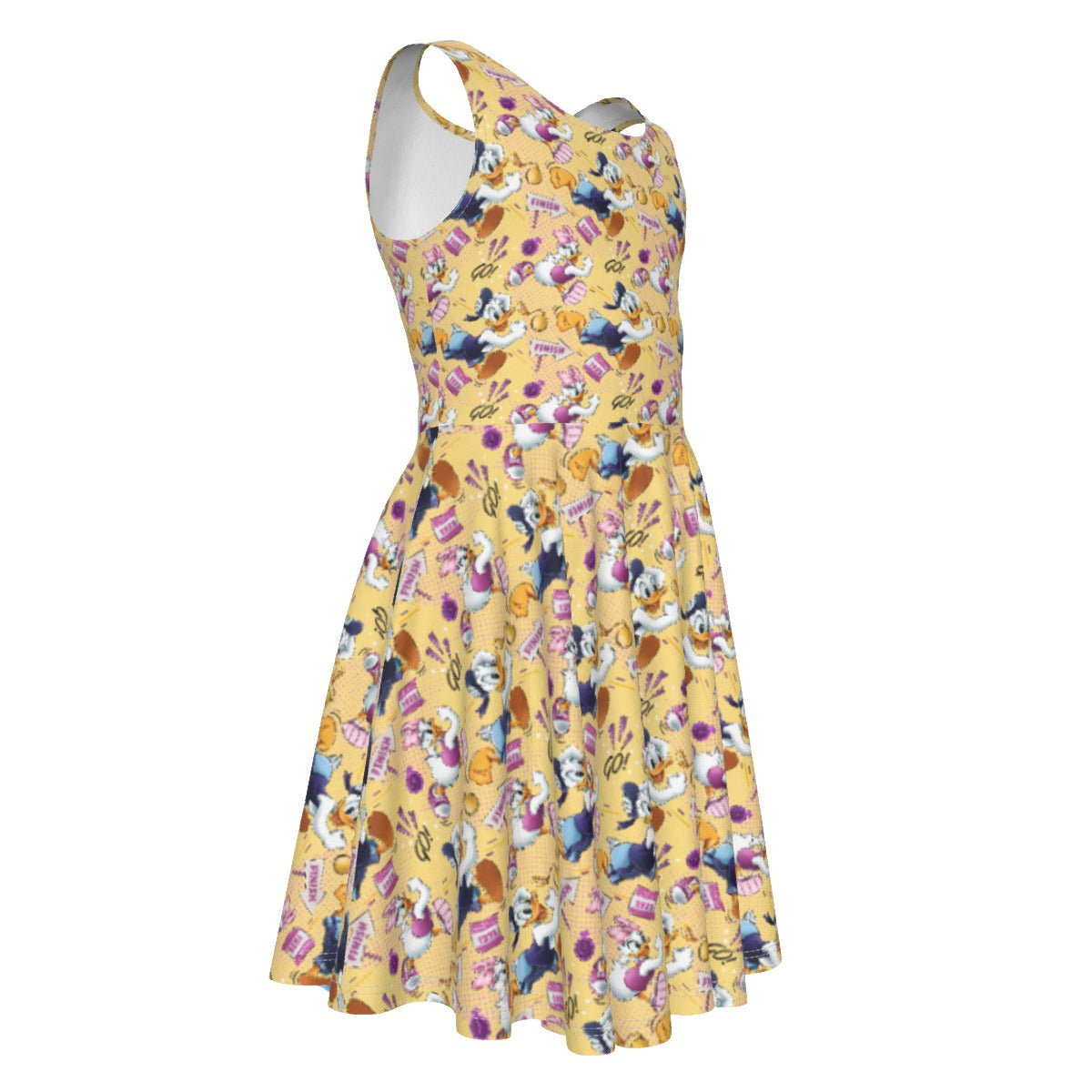 Feisty Marathon Match-Up - Kid's Sleeveless Skater Dress