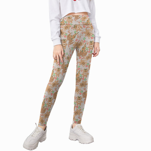 Festive Gingerbread Treats - Kid's Leggings