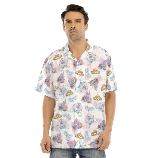 Watercolor Fairytale Fantasy - Men's Hawaiian Button Up Shirt