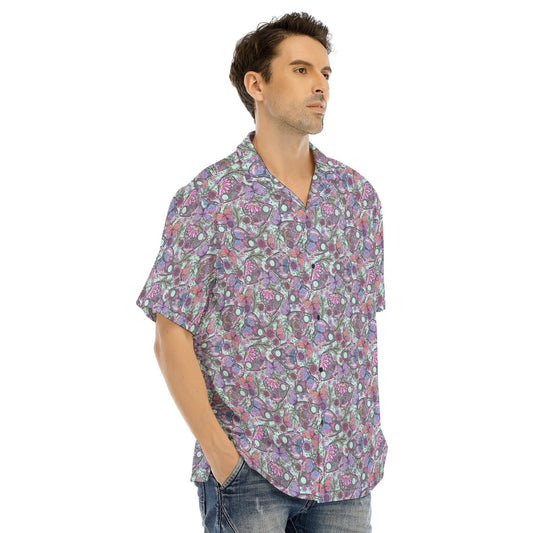 Butterfly Planchettes - Men's Hawaiian Button Up Shirt