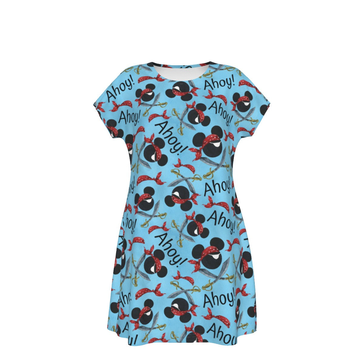Pirate Mouse Ahoy! - Women's T-Shirt Dress