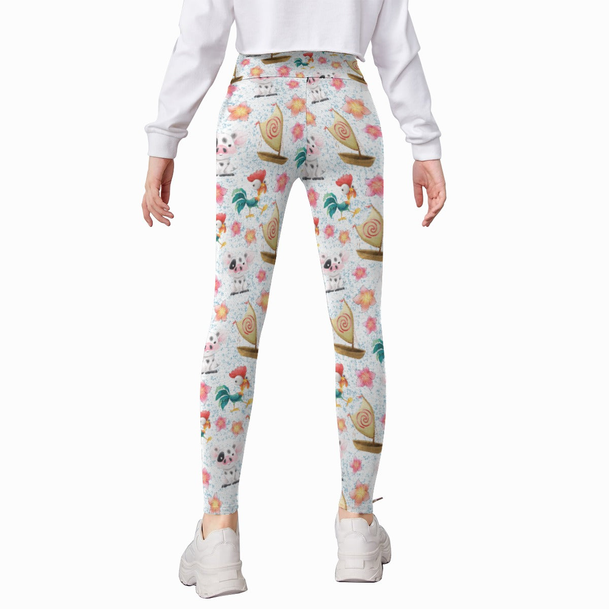 Island Pig & Rooster Duo - Kid's Leggings