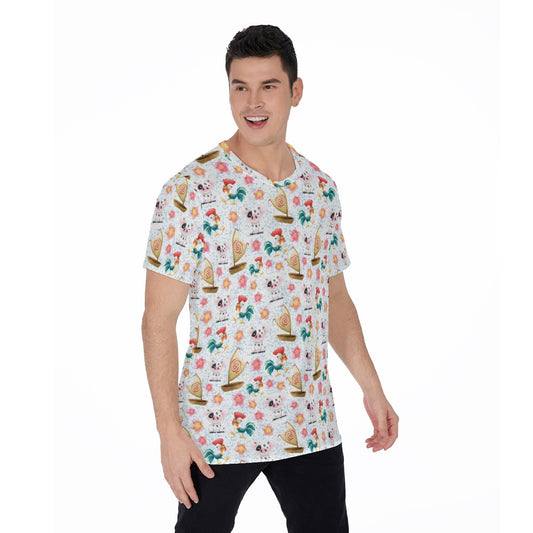 Island Pig & Rooster Duo - Men's Short Sleeve T-Shirt