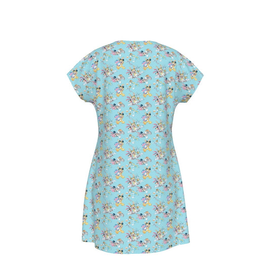 Spring Bunny Costume Crew - Women's T-Shirt Dress