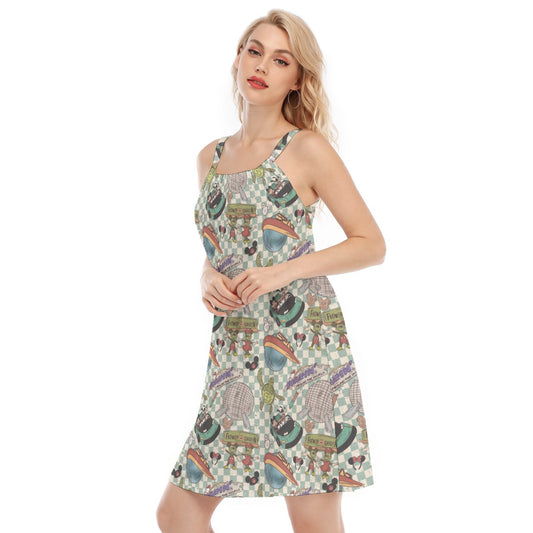 Hand Drawn EC - Women’s Adjustable Sundress