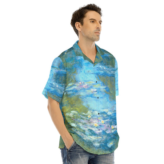 Monet Water Lillies - Men's Hawaiian Button Up Shirt