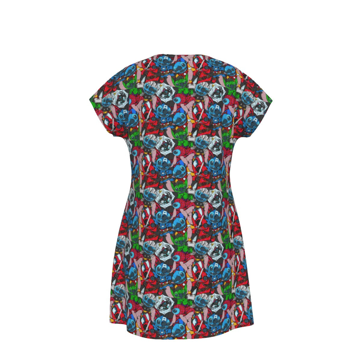 Superhero Stitch - Heroes Assembled - Women's T-Shirt Dress