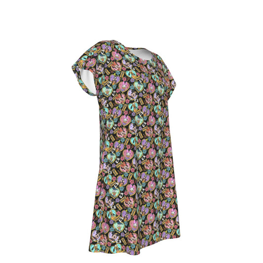 Tattoo Hearts Classic Crew - Women's T-Shirt Dress