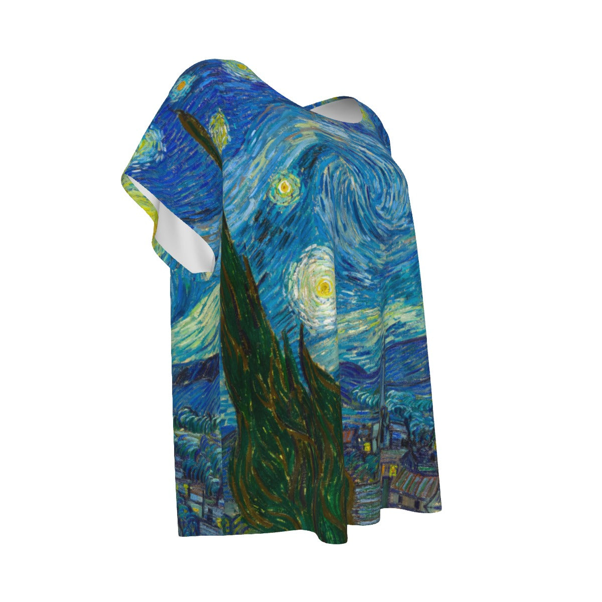 Van Gogh Starry Night - Women’s Relaxed Fit Scoop Tee
