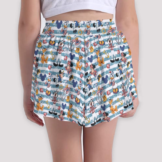 Cruise Crew on Deckends - Girls’ Flowy Pocket Shorts