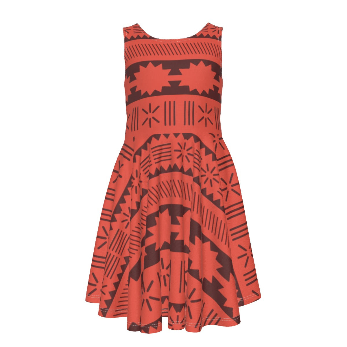 Island Tribal Patterns- Kid's Sleeveless Skater Dress