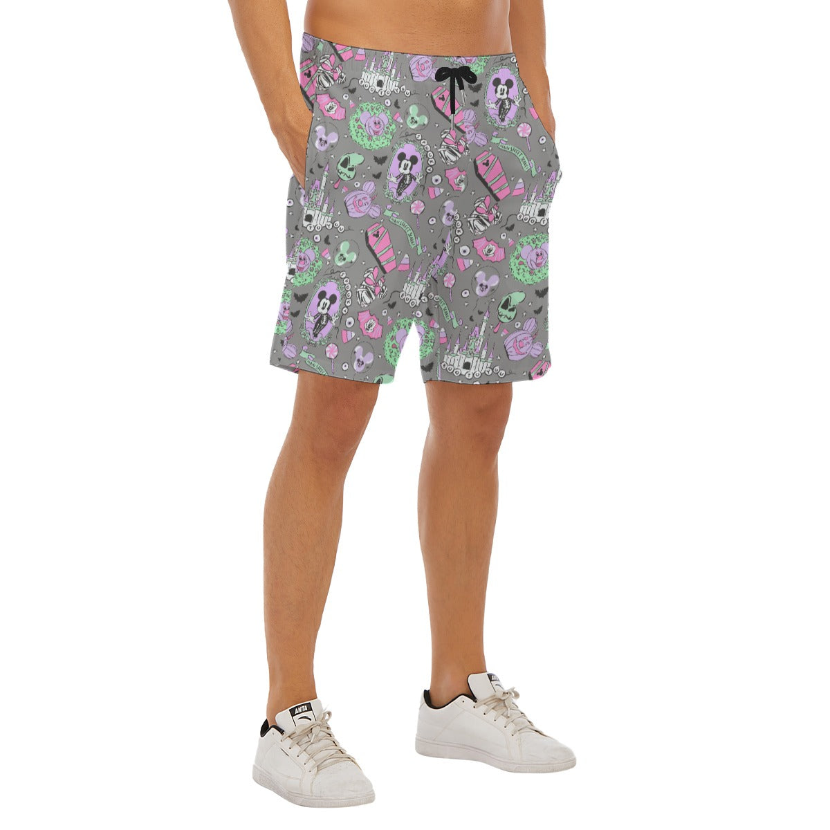 Pastel Spooky Candy - Men’s Pocket Beach Shorts