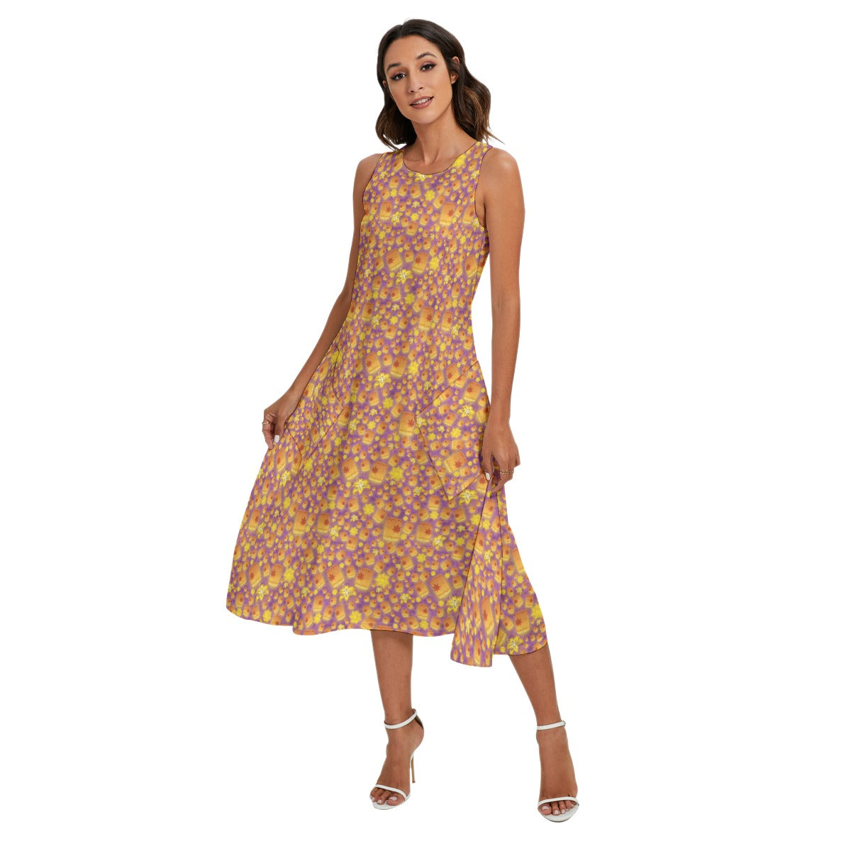 Lantern Glow Festival - Women’s Diagonal Pocket Midi Dress