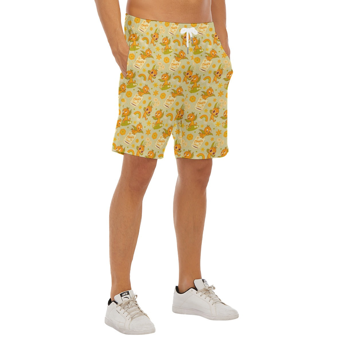 Vintage Citrus Garden - Men’s Pocket Beach Shorts