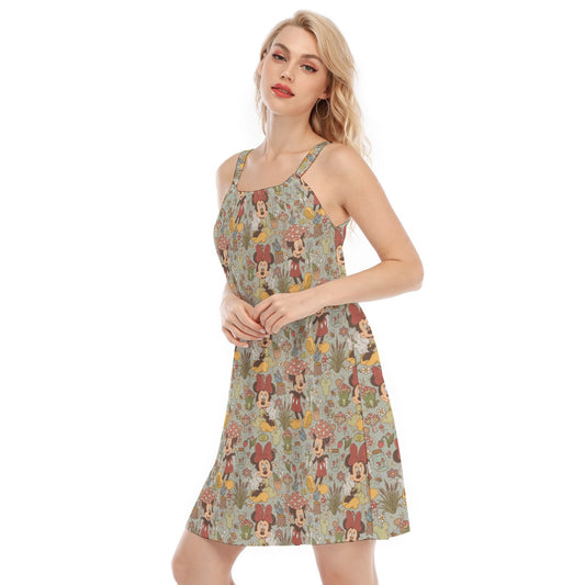 Woodland Frolics Cottagecore - Women’s Adjustable Sundress