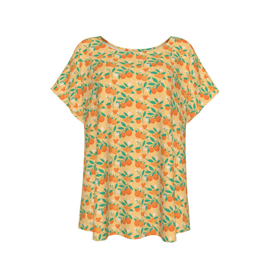 Hidden Citrus Delight - Women’s Relaxed Fit Scoop Tee