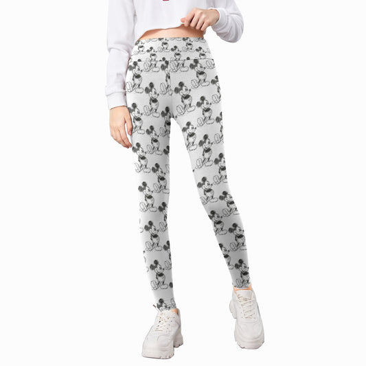 Sketch of Classic Mouse - Kid's Leggings