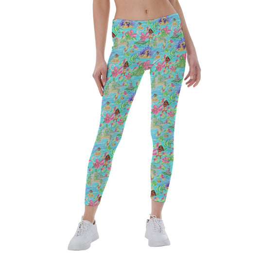 Tropical Island Paradise - Women's Yoga Leggings
