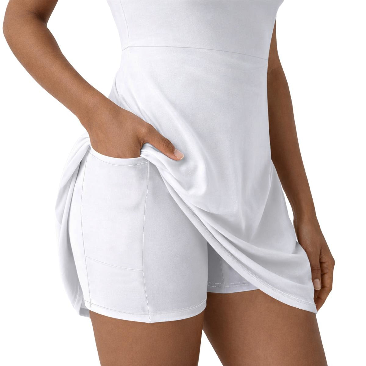 shorts for dresses Ewedoos Dress Women Stretchy Pull On Dressy Work Shorts with Pockets High Waisted Trouser Shorts Business Casual Black night out or brunch dates with the girls Shorts to Wear Under Dresses