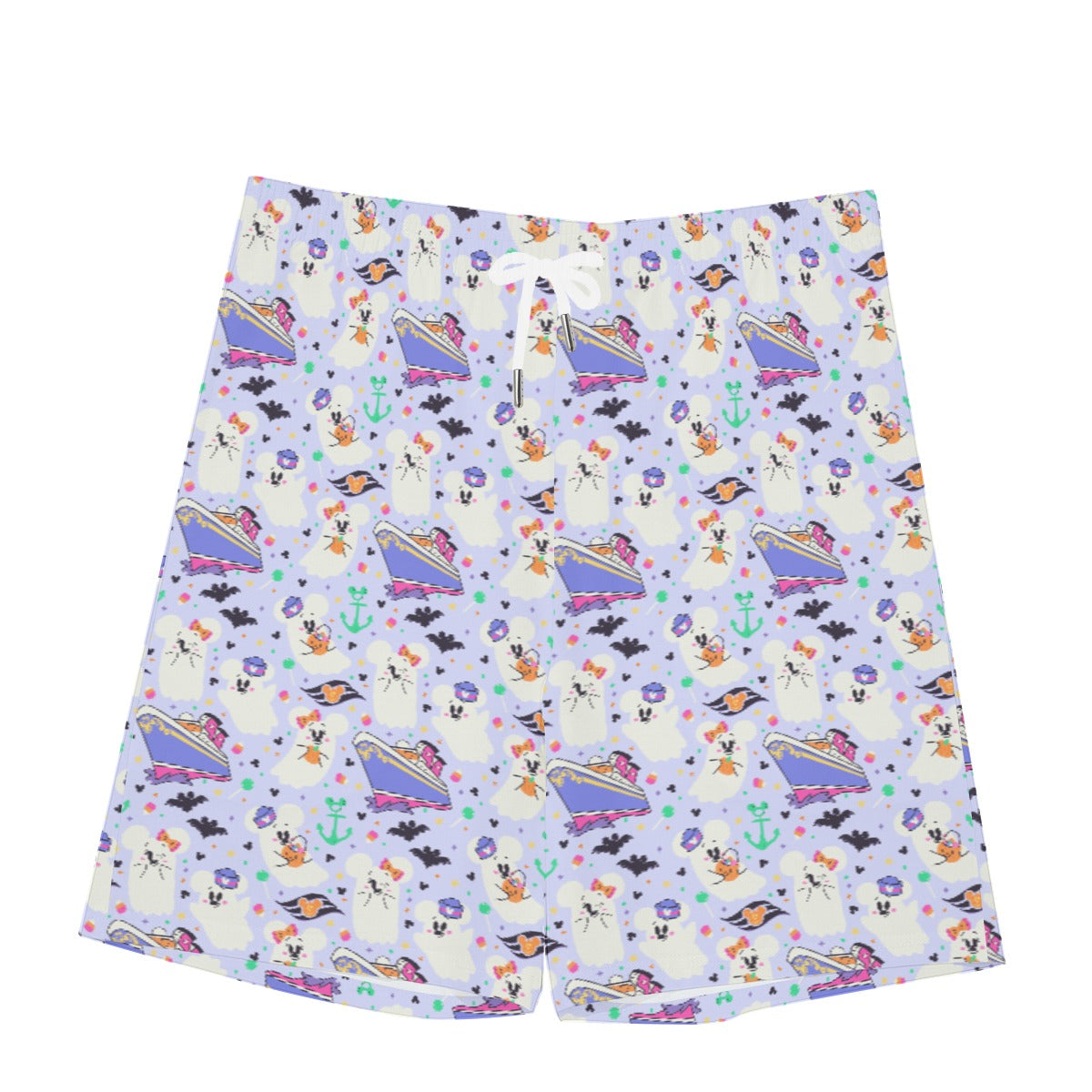 Spooky Sea Ghosts - Men’s Pocket Beach Shorts