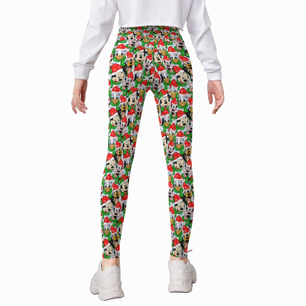 Mouse Friends in Santa Hats - Kid's Leggings