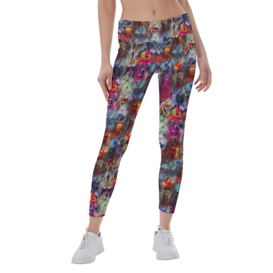 Watercolor Villains - Women's Yoga Leggings