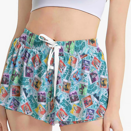 Heartbreaker Villaintine - Women's Flowy Pocket Shorts