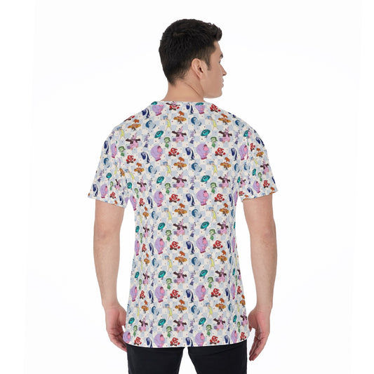 Blue Check Emotional Spectrum - Men's Short Sleeve T-Shirt