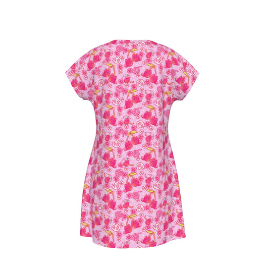 Fruitimals - Cherry Kittens - Women's T-Shirt Dress