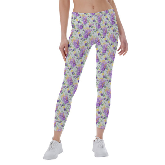 Zest Of The Fest Violet Lemonade - Women's Yoga Leggings