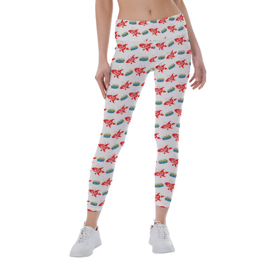 Galactic Rocket Party - Women's Yoga Leggings