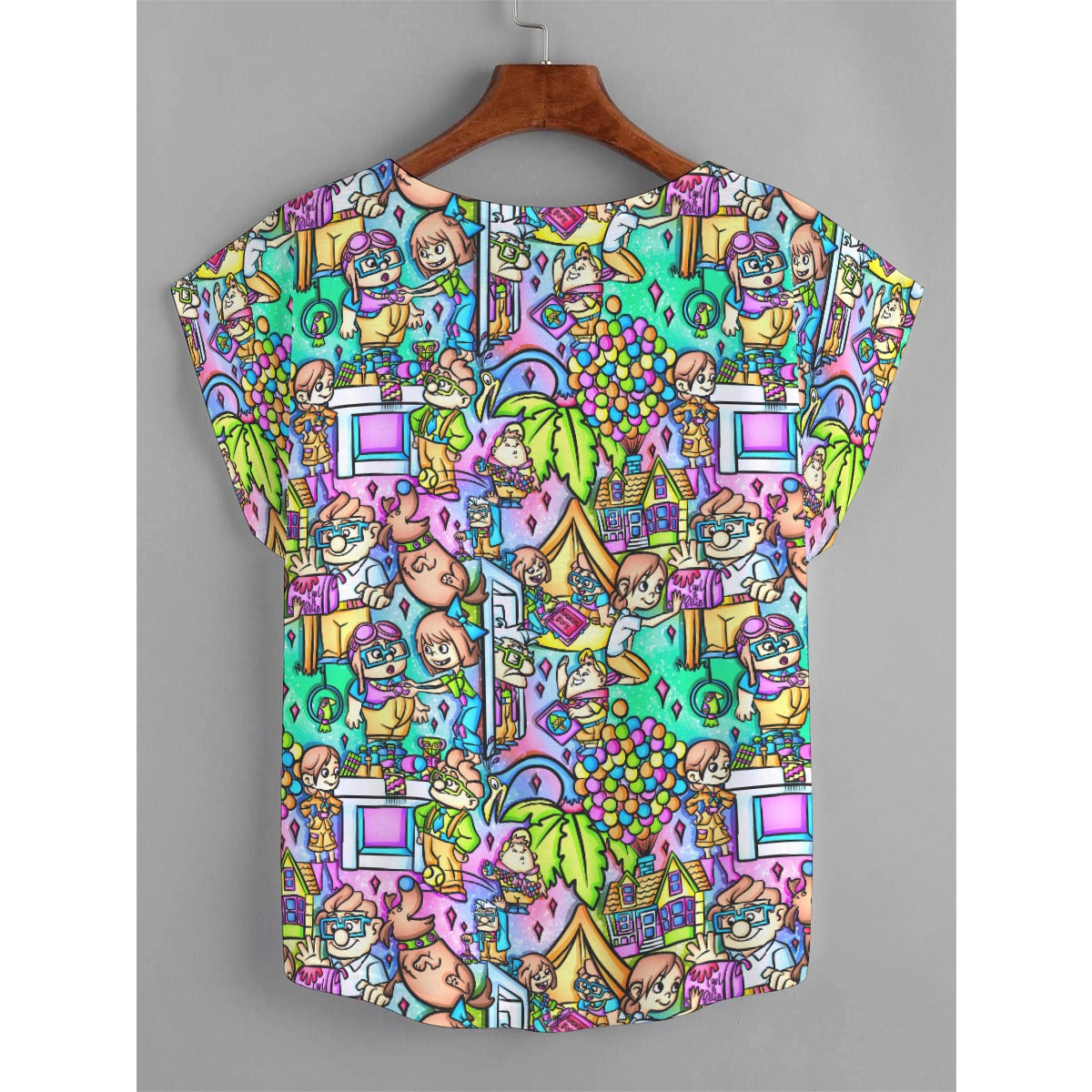 Balloon House Adventure Scenes - Women’s Relaxed Fit Scoop Tee