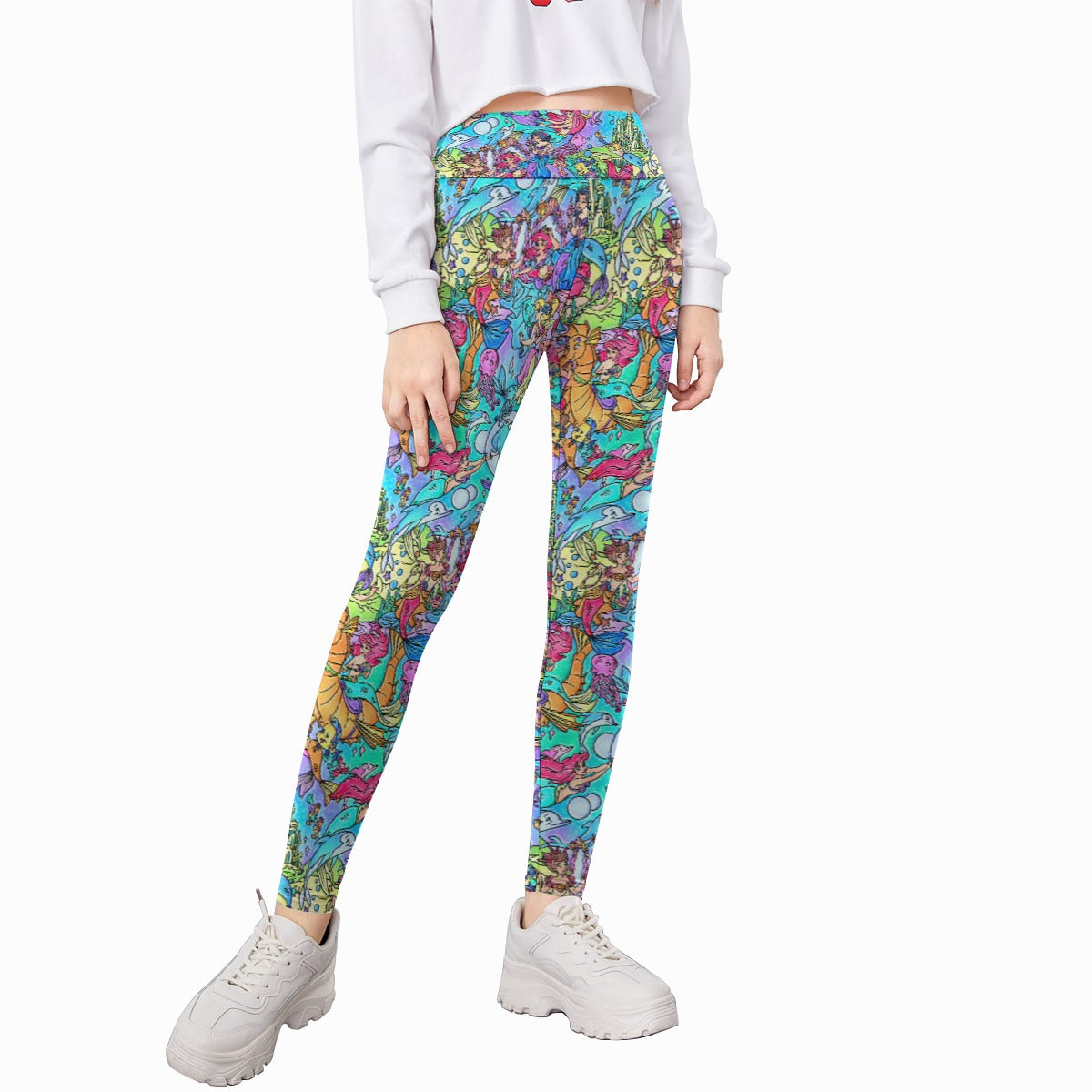 Under the Sea Storybook Scenes - Kid's Leggings