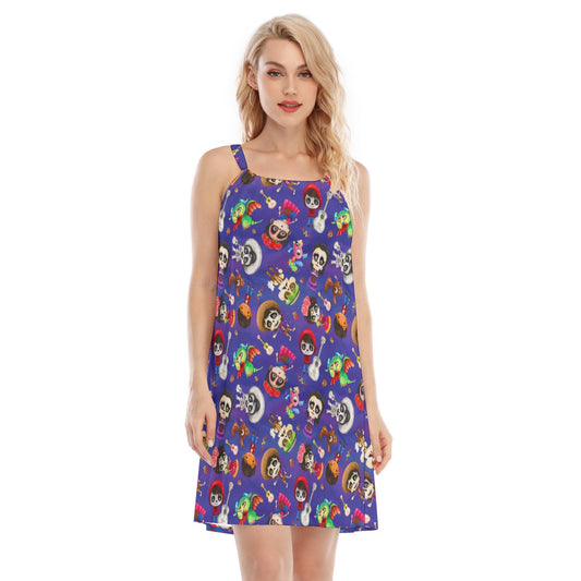 Poco Loco Día de Muertos - Women’s Adjustable Sundress