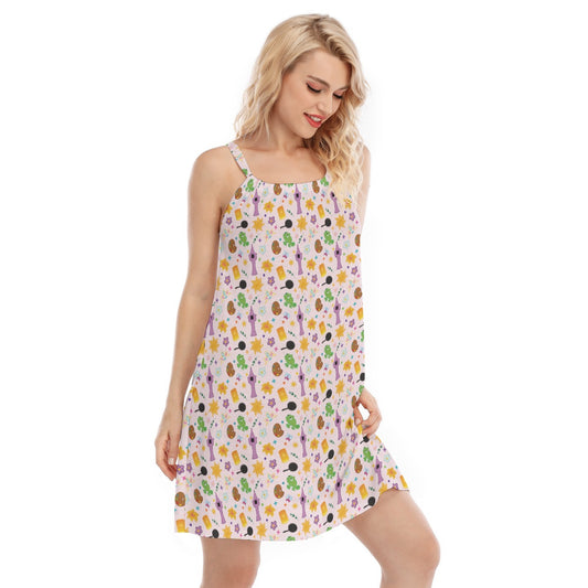 Long Hair Princess Icons - Women’s Adjustable Sundress