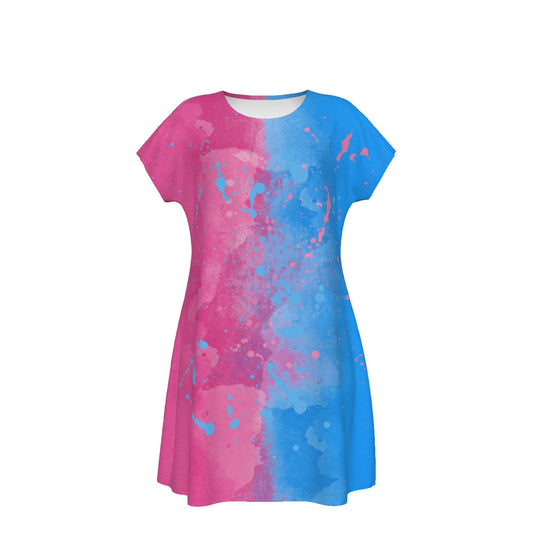 Pink or Blue Fairytale Dress - Women's T-Shirt Dress