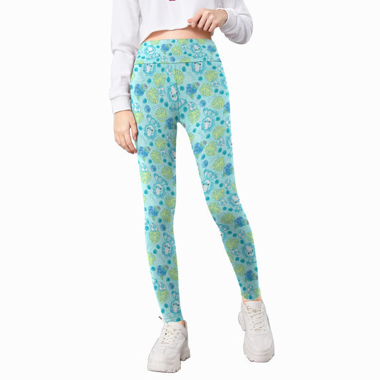 Fruitimals - Blueberry Dinosaurs - Kid's Leggings