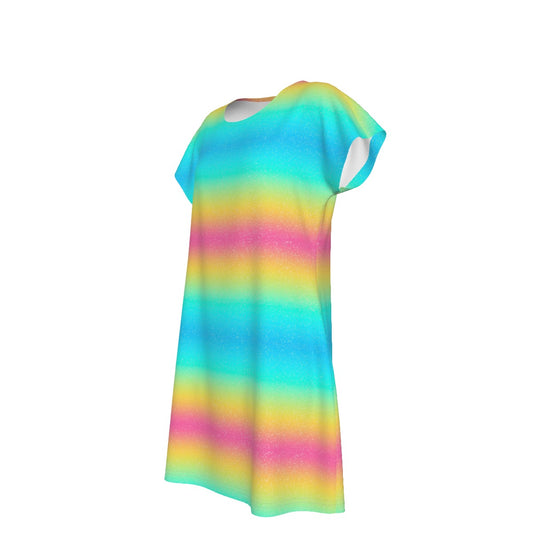 Rainbow Ombre - Women's T-Shirt Dress