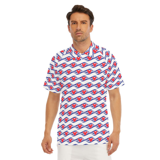 Nautical Cruise Logo Print - Men's Polo Shirt