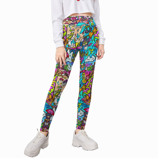 Island Beach Bash - Kid's Leggings