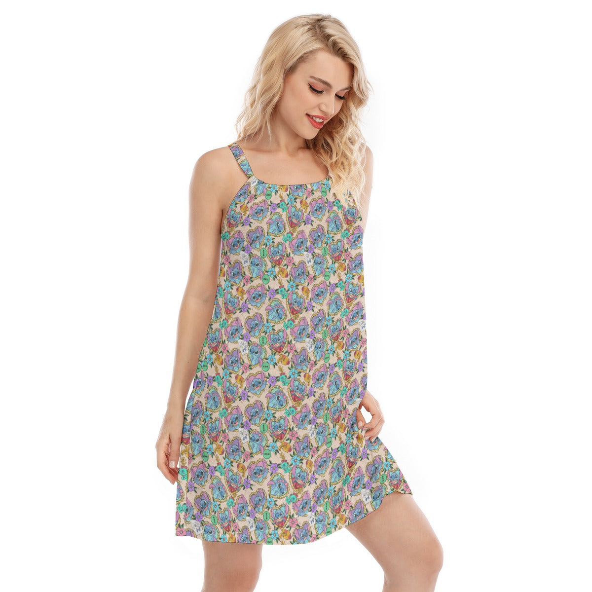 Tattoo Hearts Island Mischief - Women’s Adjustable Sundress