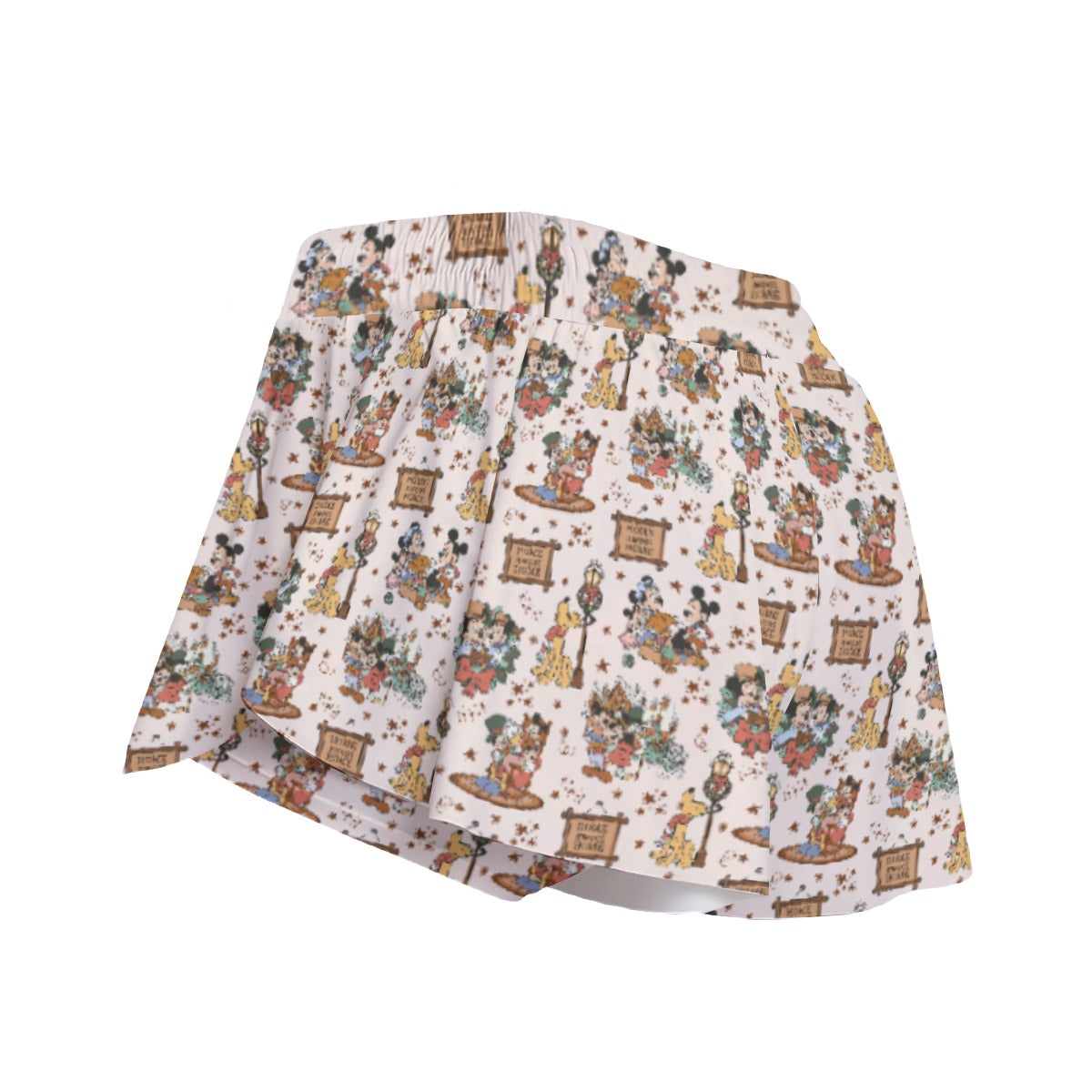 Victorian Holiday Celebration - Women's Flowy Pocket Shorts