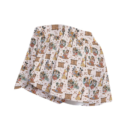 Victorian Holiday Celebration - Women's Flowy Pocket Shorts