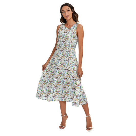 Disney Treasure Cruise Ship - Women’s Diagonal Pocket Midi Dress