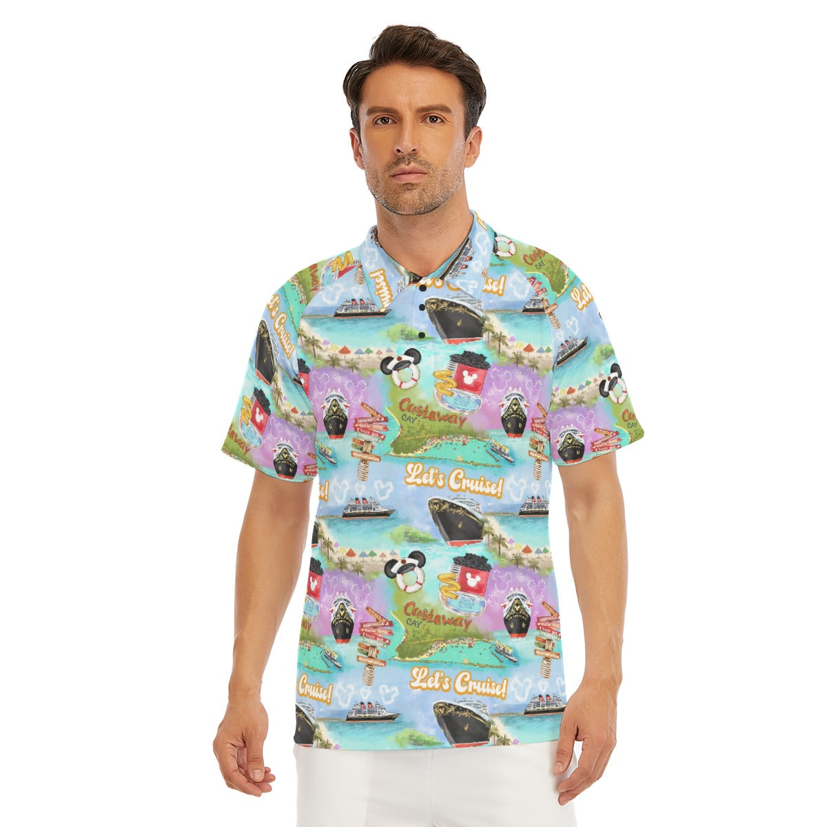 Tropical Castaway Island - Men's Polo Shirt