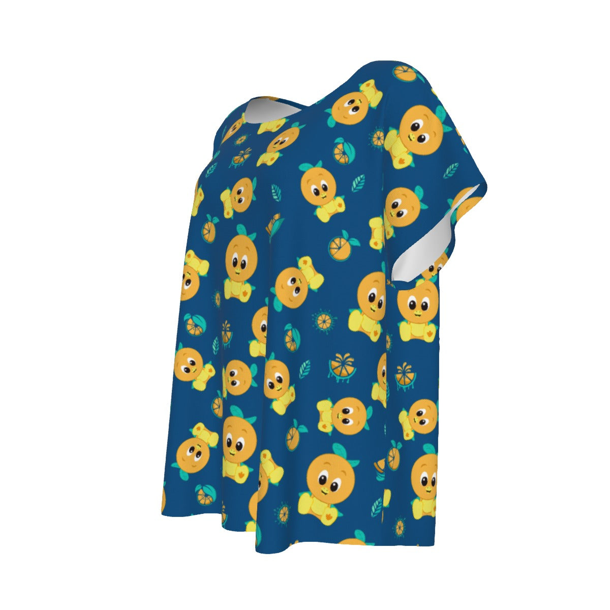 Cheerful Citrus Bird - Women’s Relaxed Fit Scoop Tee