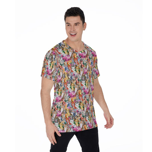 Whimsical Storybook Cats - Men's Short Sleeve T-Shirt
